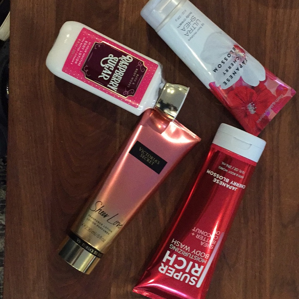 2 lotions , 1 cream , 1 body wash